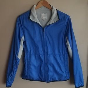 OLD NAVY BLUE, LINED RAIN COAT